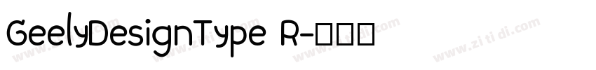 GeelyDesignType R字体转换